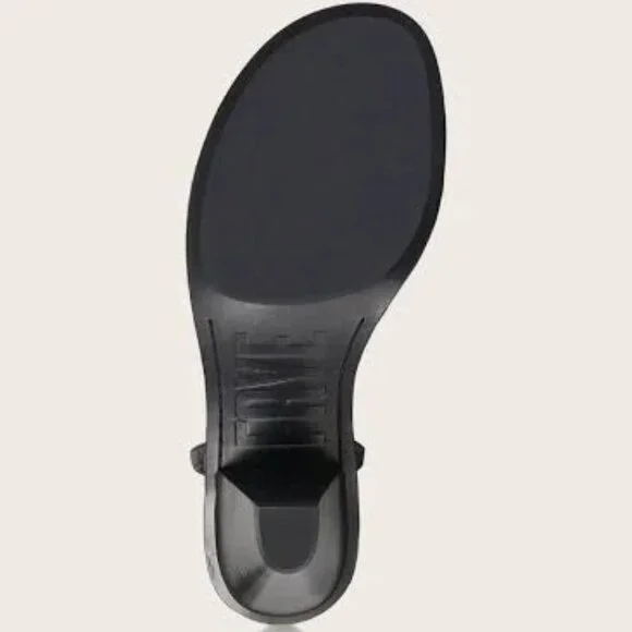 NEW FRYE Leather Estelle Ankle Tie Sandals black for women 567mn - Picture 6 of 10